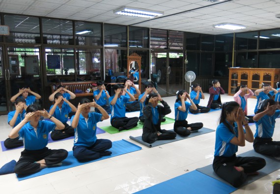 ภาพกิจกรรม โปรแกรมวิชาสาธารณสุขศาสตร์ จัดการอบรม เรื่อง การนวดตัวเพื่อสุขภาพ