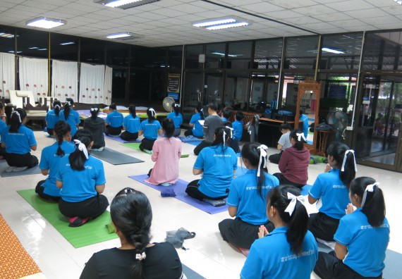 ภาพกิจกรรม โปรแกรมวิชาสาธารณสุขศาสตร์ จัดการอบรม เรื่อง การนวดตัวเพื่อสุขภาพ