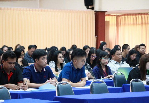 ภาพกิจกรรม คณะวิทยาศาสตร์และเทคโนโลยี เข้าร่วมโครงการฝึกอบรม เรื่อง การป้องกันผลประโยชน์ทับซ้อน