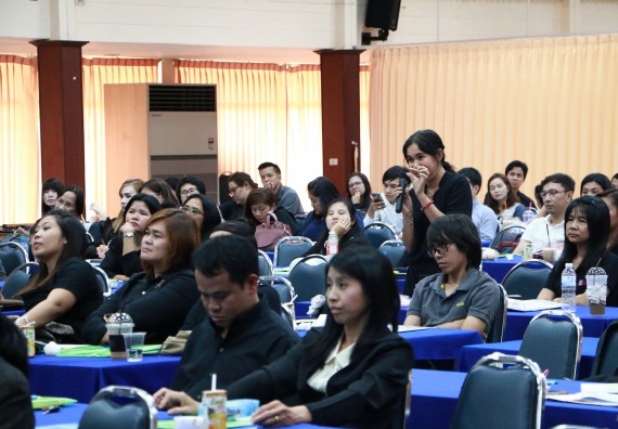 ภาพกิจกรรม คณะวิทยาศาสตร์และเทคโนโลยี เข้าร่วมโครงการฝึกอบรม เรื่อง การป้องกันผลประโยชน์ทับซ้อน