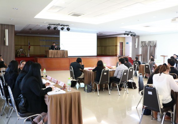 ภาพกิจกรรม คณะวิทยาศาสตร์และเทคโนโลยี เข้าร่วมการอบรมผู้ประเมินภายในระดับหลักสูตร