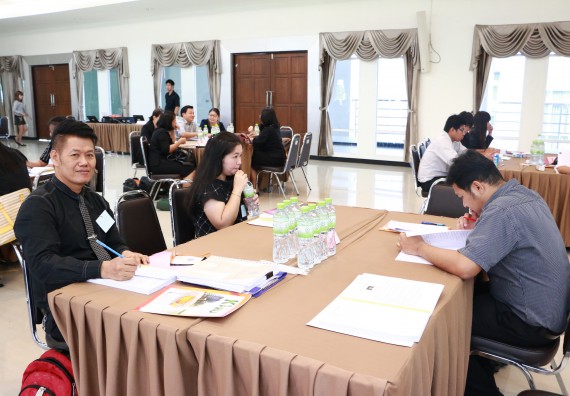 ภาพกิจกรรม คณะวิทยาศาสตร์และเทคโนโลยี เข้าร่วมการอบรมผู้ประเมินภายในระดับหลักสูตร