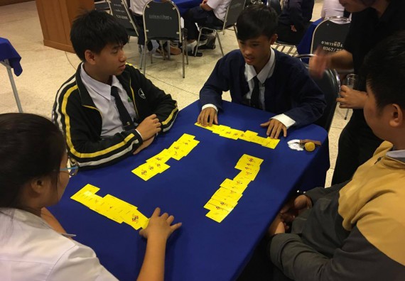 ภาพกิจกรรม โปรแกรมวิชาคณิตศาสตร์ จัดการอบรมเชิงปฏิบัติการการเล่นกีฬาบริดจ์