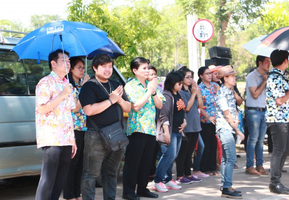 ภาพกิจกรรม คณะวิทยาศาสตร์และเทคโนโลยี เข้าร่วมกิจกรรมทำบุญปีใหม่ไทย