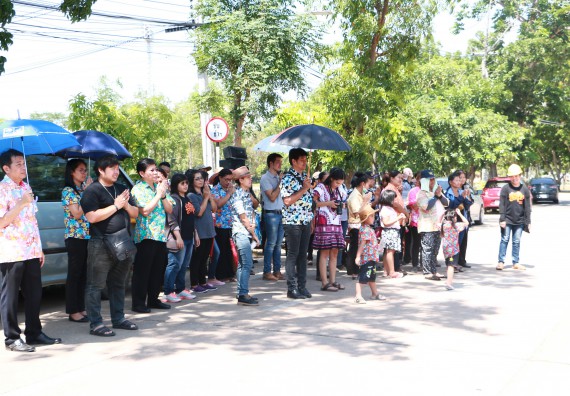 ภาพกิจกรรม คณะวิทยาศาสตร์และเทคโนโลยี เข้าร่วมกิจกรรมทำบุญปีใหม่ไทย