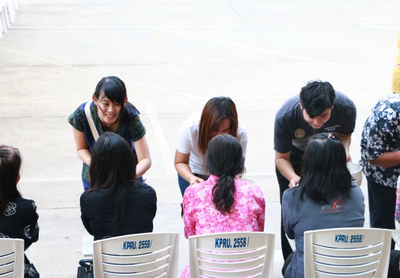 ภาพกิจกรรม คณะวิทยาศาสตร์และเทคโนโลยี เข้าร่วมกิจกรรมทำบุญปีใหม่ไทย