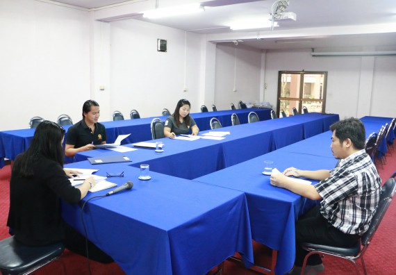 ภาพกิจกรรม คณะวิทยาศาสตร์และเทคโนโลยี จัดการประชุมพิจารณาทุนวิจัยคณะวิทยาศาสตร์และเทคโนโลยี ประจำปีงบประมาณ 2560