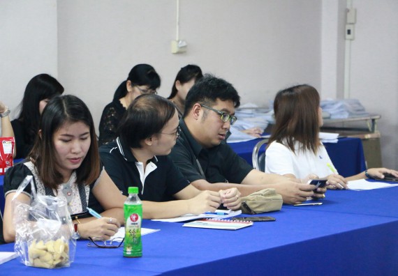 ภาพกิจกรรม คณะวิทยาศาสตร์และเทคโนโลยี จัดการอบรมเชิงปฏิบัติการ เรื่อง การประกันคุณภาพการศึกษาระดับหลักสูตร