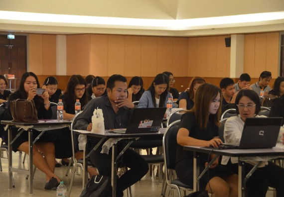 ภาพกิจกรรม บุคลากรสายสอนคณะวิทยาศาสตร์และเทคโนโลยีเข้าร่วมการ อบรมเชิงปฏิบัติการ การจัดการศึกษาเชิงบูรณาการกับการทำงาน (WiL)