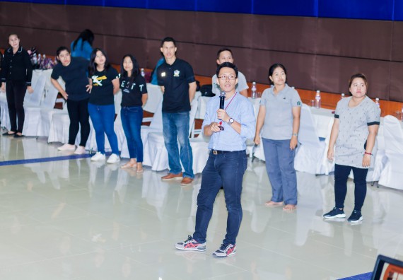 ภาพกิจกรรม คณะวิทยาศาสตร์และเทคโนโลยี จัดโครงการอบรมเชิงปฏิบัติการ กิจกรรมรักองค์กร