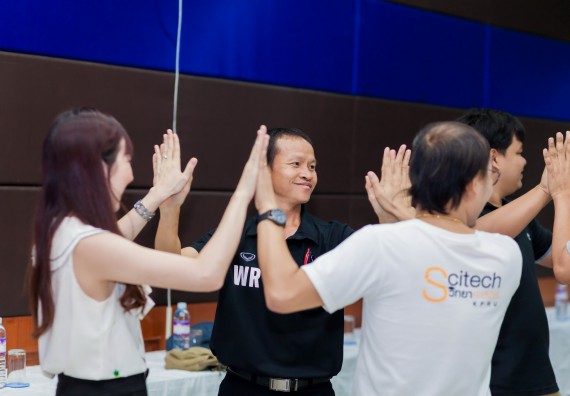 ภาพกิจกรรม คณะวิทยาศาสตร์และเทคโนโลยี จัดโครงการอบรมเชิงปฏิบัติการ กิจกรรมรักองค์กร