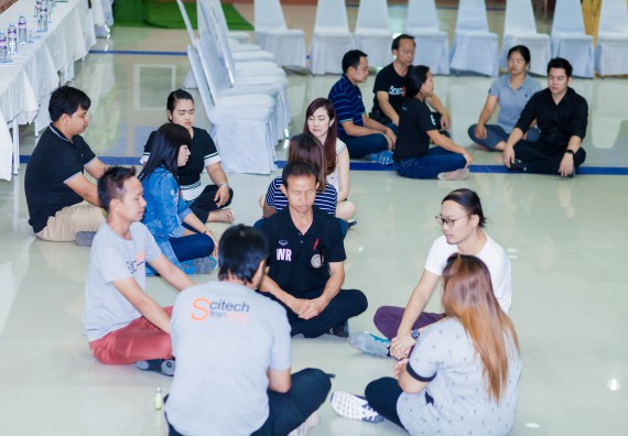 ภาพกิจกรรม คณะวิทยาศาสตร์และเทคโนโลยี จัดโครงการอบรมเชิงปฏิบัติการ กิจกรรมรักองค์กร