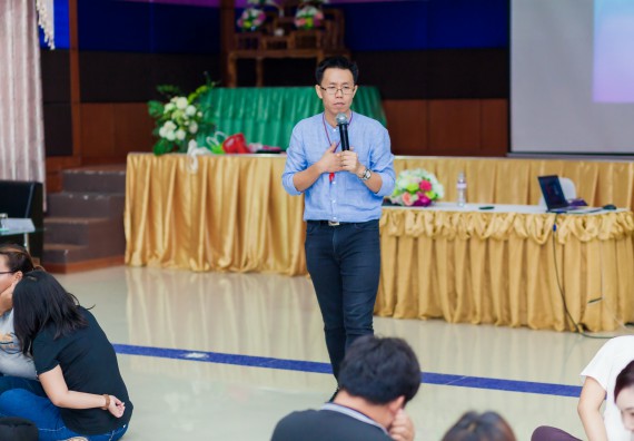 ภาพกิจกรรม คณะวิทยาศาสตร์และเทคโนโลยี จัดโครงการอบรมเชิงปฏิบัติการ กิจกรรมรักองค์กร