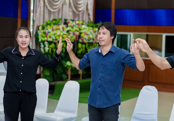 ภาพกิจกรรม คณะวิทยาศาสตร์และเทคโนโลยี จัดโครงการอบรมเชิงปฏิบัติการ กิจกรรมรักองค์กร