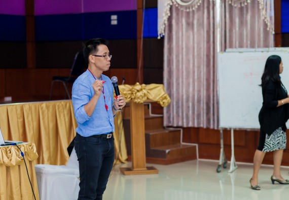 ภาพกิจกรรม คณะวิทยาศาสตร์และเทคโนโลยี จัดโครงการอบรมเชิงปฏิบัติการ กิจกรรมรักองค์กร