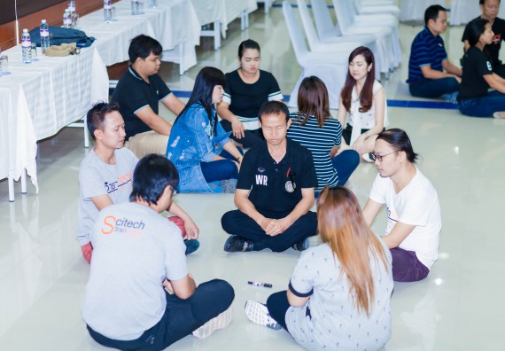 ภาพกิจกรรม คณะวิทยาศาสตร์และเทคโนโลยี จัดโครงการอบรมเชิงปฏิบัติการ กิจกรรมรักองค์กร