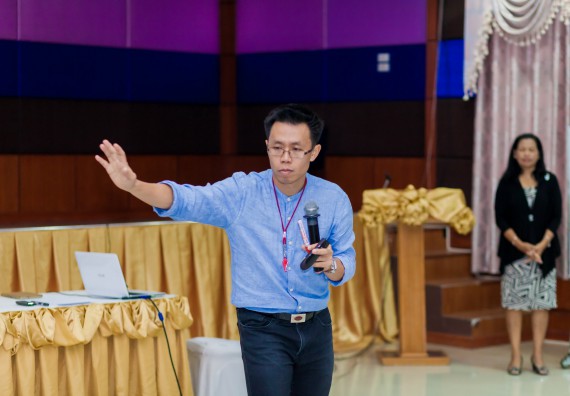 ภาพกิจกรรม คณะวิทยาศาสตร์และเทคโนโลยี จัดโครงการอบรมเชิงปฏิบัติการ กิจกรรมรักองค์กร