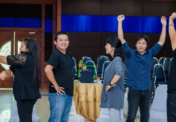 ภาพกิจกรรม คณะวิทยาศาสตร์และเทคโนโลยี จัดโครงการอบรมเชิงปฏิบัติการ กิจกรรมรักองค์กร