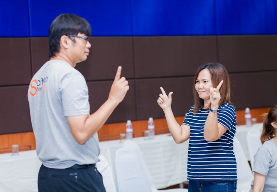 ภาพกิจกรรม คณะวิทยาศาสตร์และเทคโนโลยี จัดโครงการอบรมเชิงปฏิบัติการ กิจกรรมรักองค์กร