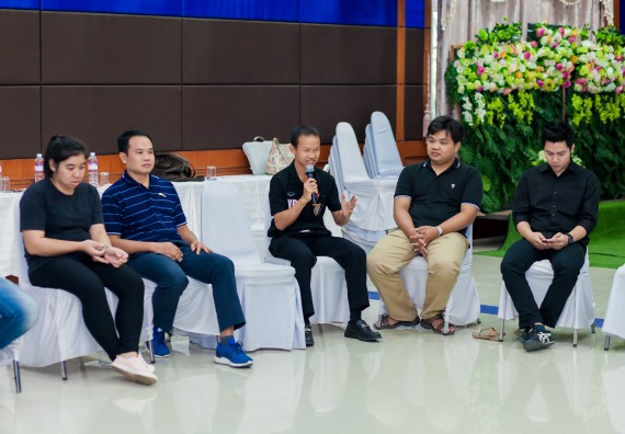 ภาพกิจกรรม คณะวิทยาศาสตร์และเทคโนโลยี จัดโครงการอบรมเชิงปฏิบัติการ กิจกรรมรักองค์กร