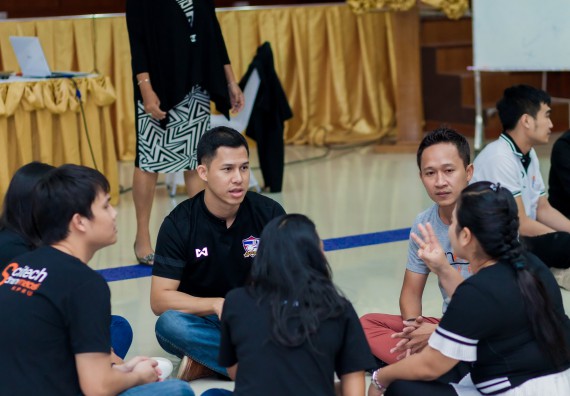 ภาพกิจกรรม คณะวิทยาศาสตร์และเทคโนโลยี จัดโครงการอบรมเชิงปฏิบัติการ กิจกรรมรักองค์กร