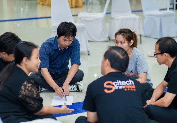 ภาพกิจกรรม คณะวิทยาศาสตร์และเทคโนโลยี จัดโครงการอบรมเชิงปฏิบัติการ กิจกรรมรักองค์กร