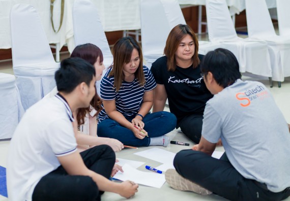 ภาพกิจกรรม คณะวิทยาศาสตร์และเทคโนโลยี จัดโครงการอบรมเชิงปฏิบัติการ กิจกรรมรักองค์กร