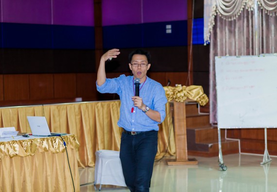 ภาพกิจกรรม คณะวิทยาศาสตร์และเทคโนโลยี จัดโครงการอบรมเชิงปฏิบัติการ กิจกรรมรักองค์กร