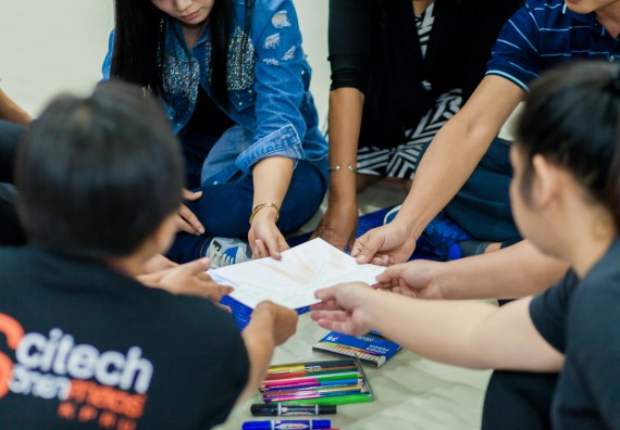 ภาพกิจกรรม คณะวิทยาศาสตร์และเทคโนโลยี จัดโครงการอบรมเชิงปฏิบัติการ กิจกรรมรักองค์กร