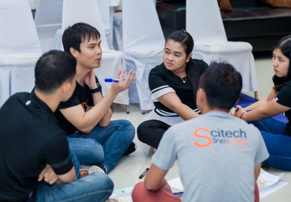 ภาพกิจกรรม คณะวิทยาศาสตร์และเทคโนโลยี จัดโครงการอบรมเชิงปฏิบัติการ กิจกรรมรักองค์กร