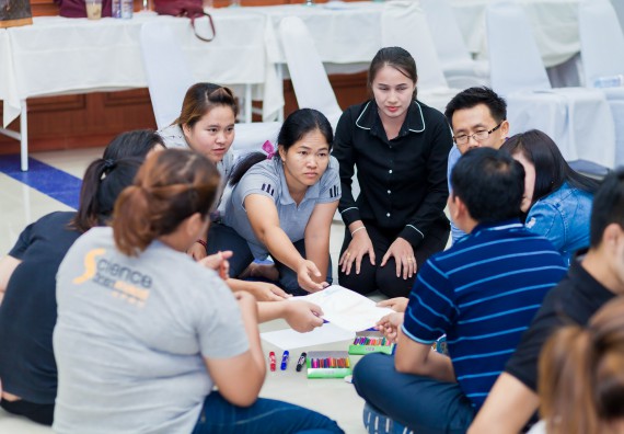 ภาพกิจกรรม คณะวิทยาศาสตร์และเทคโนโลยี จัดโครงการอบรมเชิงปฏิบัติการ กิจกรรมรักองค์กร