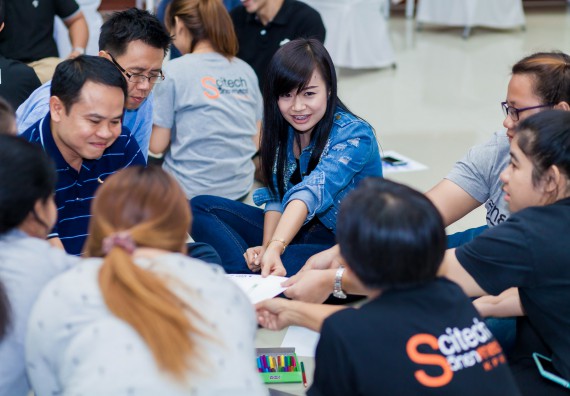 ภาพกิจกรรม คณะวิทยาศาสตร์และเทคโนโลยี จัดโครงการอบรมเชิงปฏิบัติการ กิจกรรมรักองค์กร