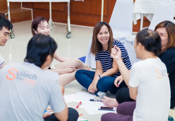 ภาพกิจกรรม คณะวิทยาศาสตร์และเทคโนโลยี จัดโครงการอบรมเชิงปฏิบัติการ กิจกรรมรักองค์กร