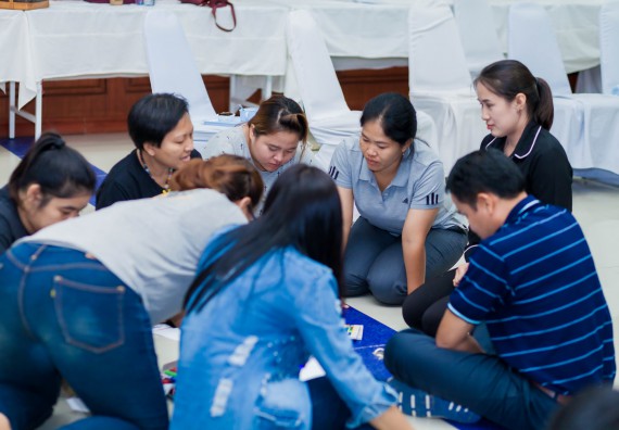 ภาพกิจกรรม คณะวิทยาศาสตร์และเทคโนโลยี จัดโครงการอบรมเชิงปฏิบัติการ กิจกรรมรักองค์กร