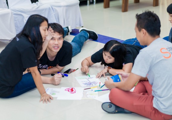 ภาพกิจกรรม คณะวิทยาศาสตร์และเทคโนโลยี จัดโครงการอบรมเชิงปฏิบัติการ กิจกรรมรักองค์กร