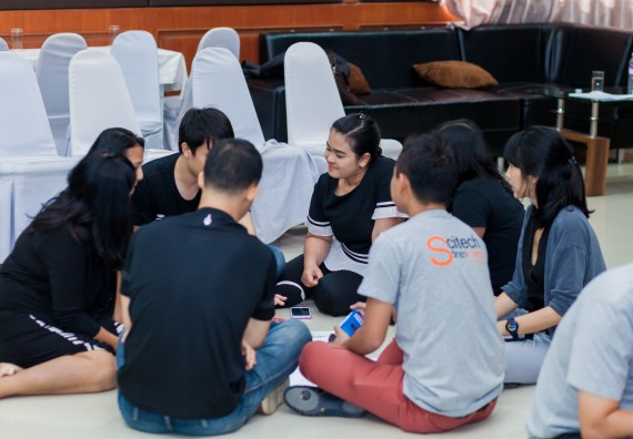 ภาพกิจกรรม คณะวิทยาศาสตร์และเทคโนโลยี จัดโครงการอบรมเชิงปฏิบัติการ กิจกรรมรักองค์กร