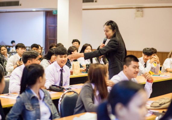 นักศึกษาคณะวิทยาศาสตร์และเทคโนโลยี เข้าร่วม อบรมโครงการพัฒนาศักยภาพผู้นำประจำปีการศึกษา 2560