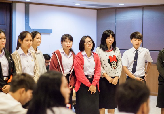 นักศึกษาคณะวิทยาศาสตร์และเทคโนโลยี เข้าร่วม อบรมโครงการพัฒนาศักยภาพผู้นำประจำปีการศึกษา 2560