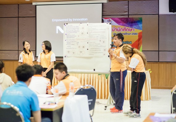 นักศึกษาคณะวิทยาศาสตร์และเทคโนโลยี เข้าร่วม อบรมโครงการพัฒนาศักยภาพผู้นำประจำปีการศึกษา 2560