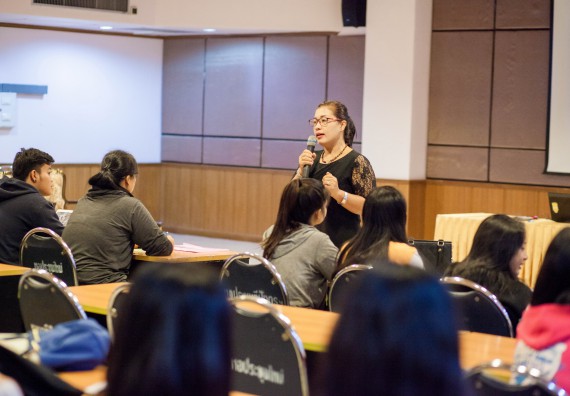 นักศึกษาคณะวิทยาศาสตร์และเทคโนโลยี เข้าร่วม อบรมโครงการพัฒนาศักยภาพผู้นำประจำปีการศึกษา 2560