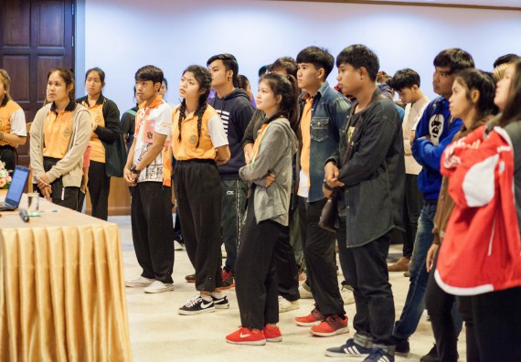 นักศึกษาคณะวิทยาศาสตร์และเทคโนโลยี เข้าร่วม อบรมโครงการพัฒนาศักยภาพผู้นำประจำปีการศึกษา 2560