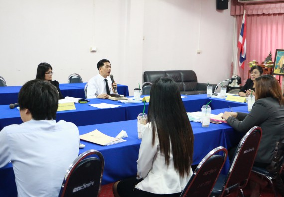 ภาพกิจกรรม โปรแกรมวิชาเคมี จัดการประเมินหลักสูตรเคมี(วท.บ.)และเคมี(คบ.)