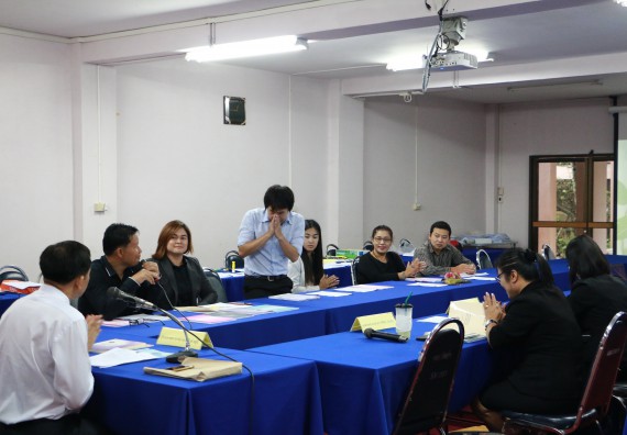 ภาพกิจกรรม โปรแกรมวิชาเคมี จัดการประเมินหลักสูตรเคมี(วท.บ.)และเคมี(คบ.)