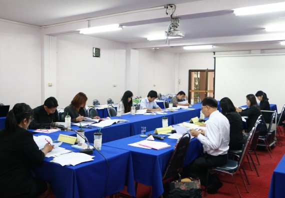 ภาพกิจกรรม โปรแกรมวิชาเคมี จัดการประเมินหลักสูตรเคมี(วท.บ.)และเคมี(คบ.)