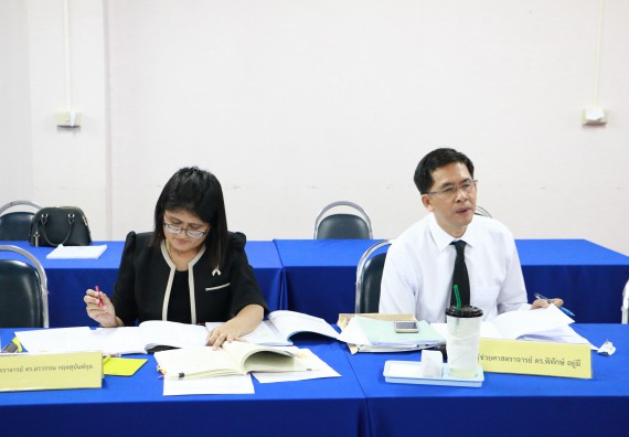 ภาพกิจกรรม โปรแกรมวิชาเคมี จัดการประเมินหลักสูตรเคมี(วท.บ.)และเคมี(คบ.)