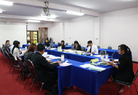 ภาพกิจกรรม โปรแกรมวิชาเคมี จัดการประเมินหลักสูตรเคมี(วท.บ.)และเคมี(คบ.)