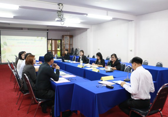 ภาพกิจกรรม โปรแกรมวิชาเคมี จัดการประเมินหลักสูตรเคมี(วท.บ.)และเคมี(คบ.)