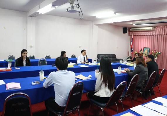 ภาพกิจกรรม โปรแกรมวิชาเคมี จัดการประเมินหลักสูตรเคมี(วท.บ.)และเคมี(คบ.)