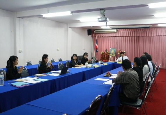 ภาพกิจกรรม โปรแกรมวิชาเคมี จัดการประเมินหลักสูตรเคมี(วท.บ.)และเคมี(คบ.)