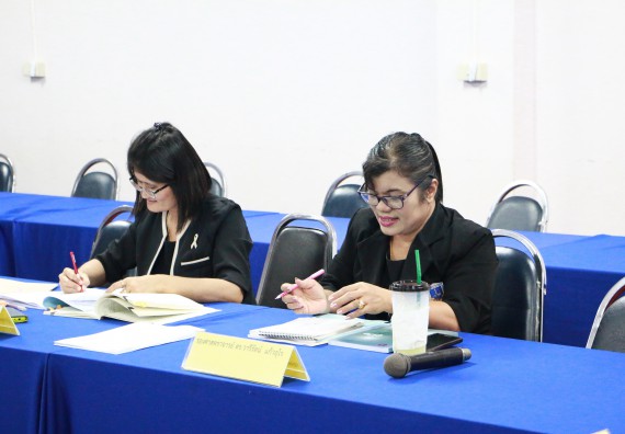 ภาพกิจกรรม โปรแกรมวิชาเคมี จัดการประเมินหลักสูตรเคมี(วท.บ.)และเคมี(คบ.)